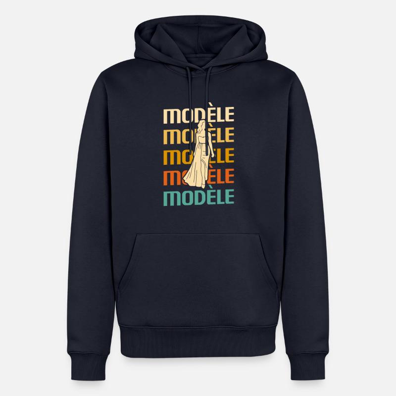 Retro Modèle Modélisation Modélisme - Sweat à capuche Premium bio Homme - bleu marine
