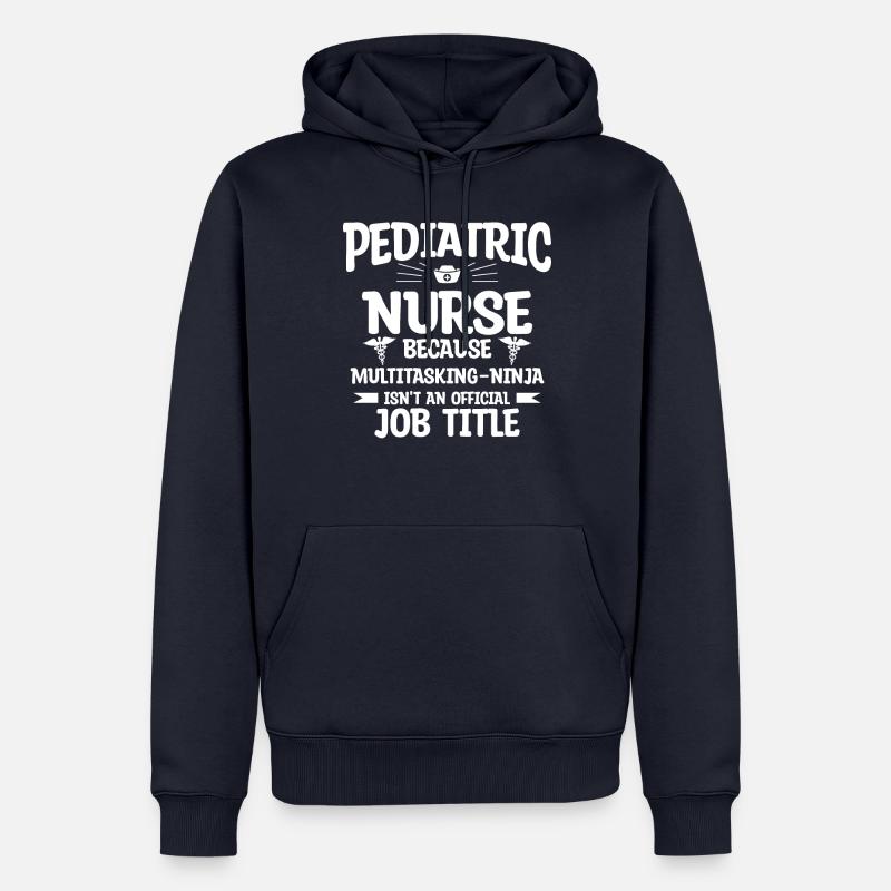 Kinderkrankenschwester, weil Multitasking-Ninja - Männer Premium Bio Hoodie - Navy