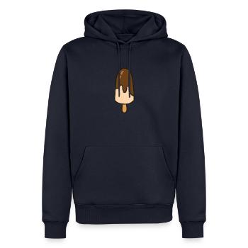 Lustiges Eiscreme-Zitat - Männer Premium Bio Hoodie - Navy - Vorne - Nico (187cm)