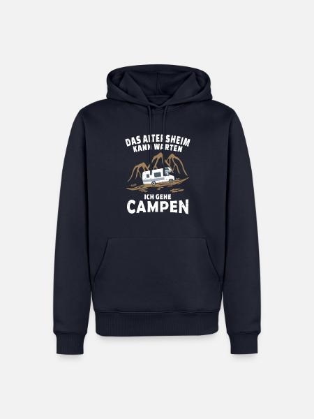 Camping Wohnmobil Rentner - Männer Premium Bio Hoodie - Navy