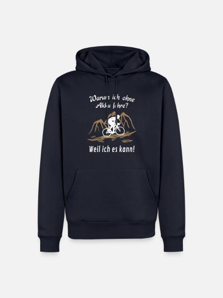 Radsport - Männer Premium Bio Hoodie - Navy