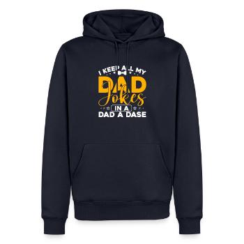 Lustiger Papa Vatertag Witz Humor Papa Sohn - Männer Premium Bio Hoodie - Navy - Vorne - Nico (187cm)