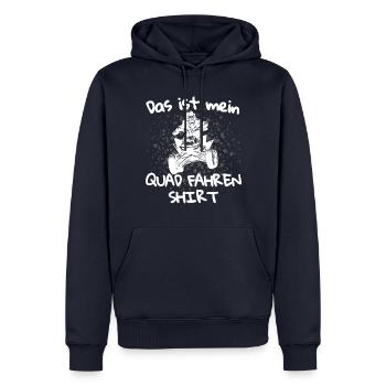 Das ist mein Quad fahren Outfit! Quad Spruch - Männer Premium Bio Hoodie - Navy - Vorne - Nico (187cm)
