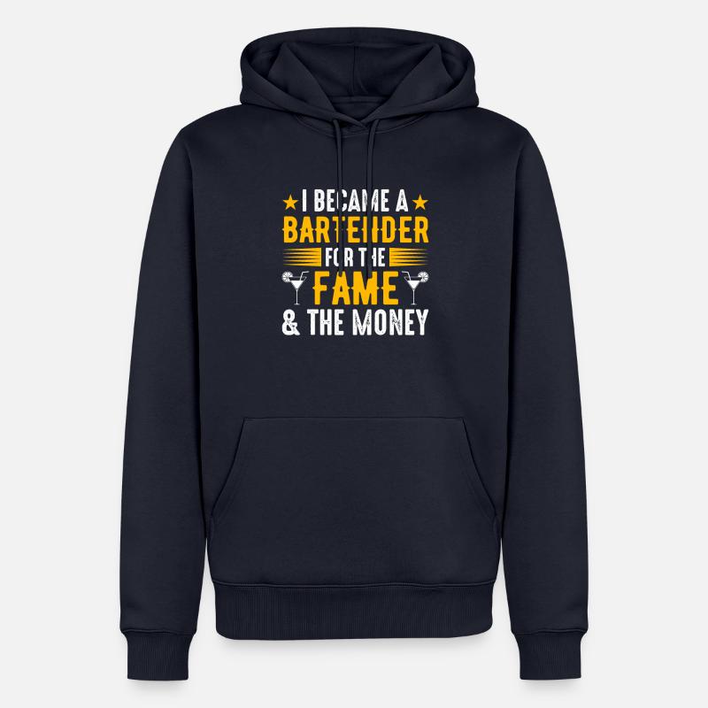 Kellnerin Barkeeper Kellner Kellner - Männer Premium Bio Hoodie - Navy