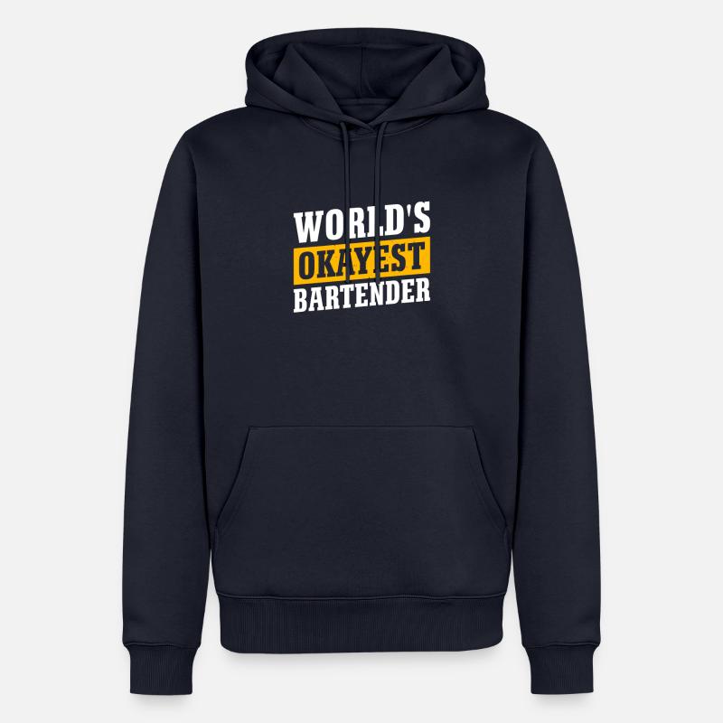 Kellnerin Barkeeper Kellner Kellner - Männer Premium Bio Hoodie - Navy