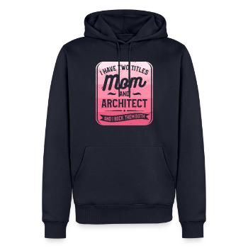 Ich bin die verrückte Reha-Krankenschwester, vor der sie dich gewarnt haben - Männer Premium Bio Hoodie - Navy - Vorne - Nico (187cm)