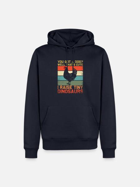 Hühnerbauer Hühnerflüsterer Bauernhoftier - Männer Premium Bio Hoodie - Navy