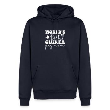 Meerschweinchen-Liebhaber Meerschweinchen-Besitzer - Männer Premium Bio Hoodie - Navy - Vorne - Nico (187cm)