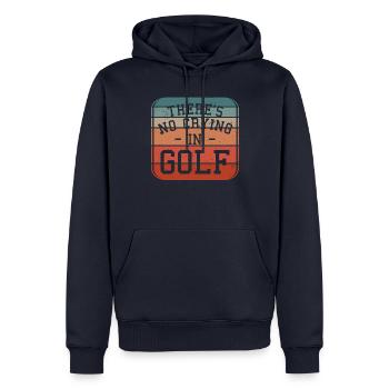 Rétro Il n’y a pas de pleurs dans le golf Golfeur - Sweat à capuche Premium bio Homme - bleu marine - Devant - Nico (187cm)