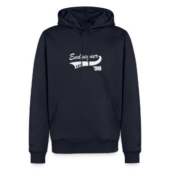 Endgegner 1998 geboren Videospiele Legende 90er - Männer Premium Bio Hoodie - Navy - Vorne - Nico (187cm)