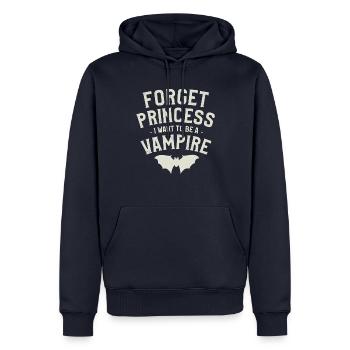 Forget Princess I Want To Be A Vampire Halloween - Men’s Premium Organic Hoodie - navy - Front - Nico (187cm)