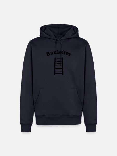 Bauleiter Outfit Handwerker - Männer Premium Bio Hoodie - Navy