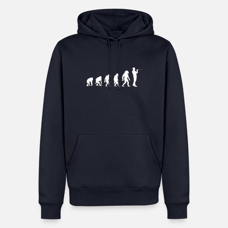 Blasrohrschießen Evolution Blasrohrsport Blasrohr - Männer Premium Bio Hoodie - Navy