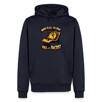 Tako Deck Chair Tacos Instead of Love - Men’s Premium Organic Hoodie - navy - Front - Nico (187cm)