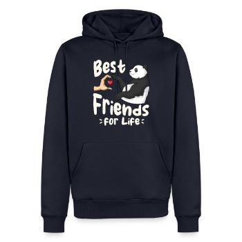 Panda Bear Lover Friend Pandas - Men’s Premium Organic Hoodie - navy - Front - Nico (187cm)