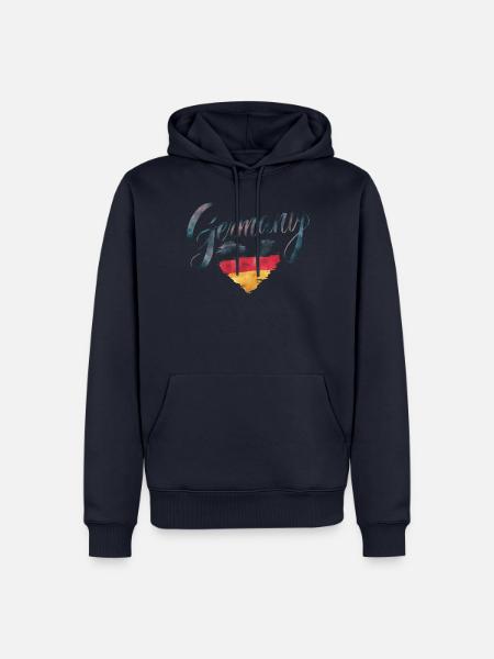 Deutschland Deutscher Deutsch GER Almanya Alemania - Männer Premium Bio Hoodie - Navy
