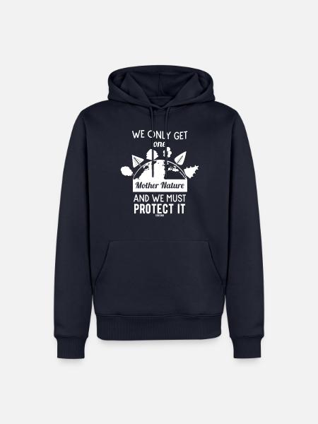 Naturschutz Umweltschutz Klimawandel - Männer Premium Bio Hoodie - Navy