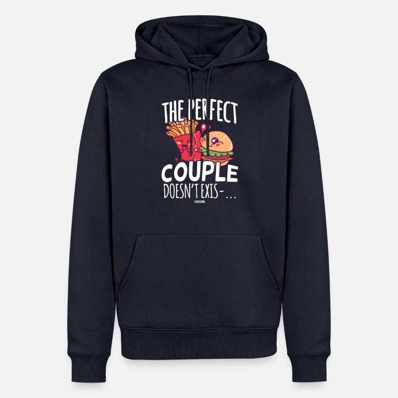 Snack bar cool dicton - Sweat à capuche Premium bio Homme - bleu marine
