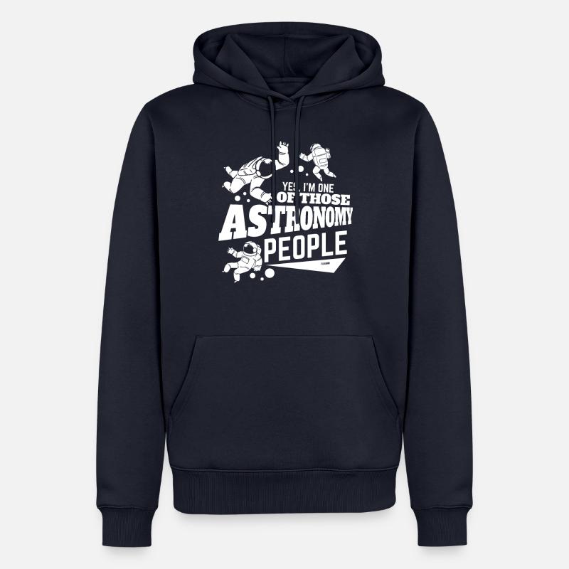 Astronaute Science Aventure spatiale - Sweat à capuche Premium bio Homme - bleu marine