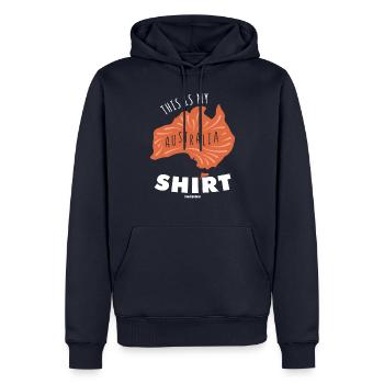 This Is My Australia Shirt - Männer Premium Bio Hoodie - Navy - Vorne - Nico (187cm)