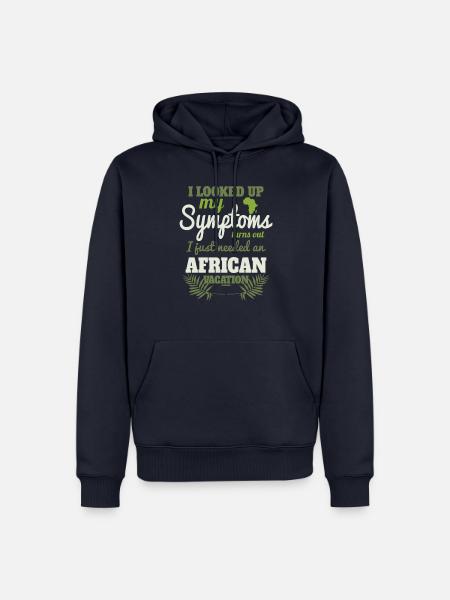 ich muss nach Afrika - Männer Premium Bio Hoodie - Navy