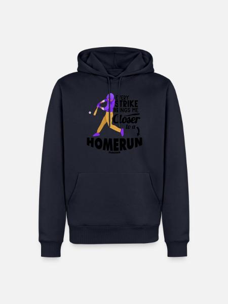 Baseball Pitcher Baseballschläger Sport - Männer Premium Bio Hoodie - Navy