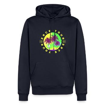 Zrce Tour Palmen Urlaub - Männer Premium Bio Hoodie - Navy - Vorne - Nico (187cm)