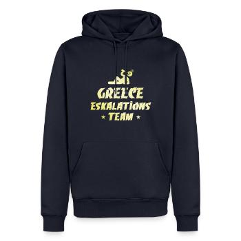 Greece Escalation - Men’s Premium Organic Hoodie - navy - Front - Nico (187cm)