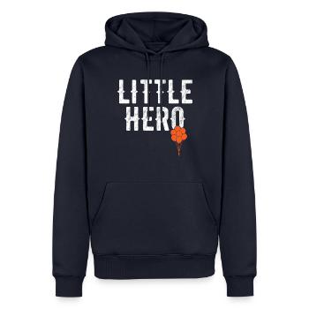 Kleiner Held - Süßer Spielzeugballon - Männer Premium Bio Hoodie - Navy - Vorne - Nico (187cm)