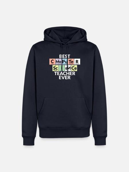 Bester Informatiklehrer Aller Zeiten - Männer Premium Bio Hoodie - Navy