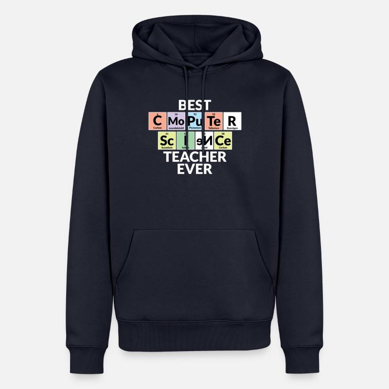 Bester Informatiklehrer Aller Zeiten - Männer Premium Bio Hoodie - Navy