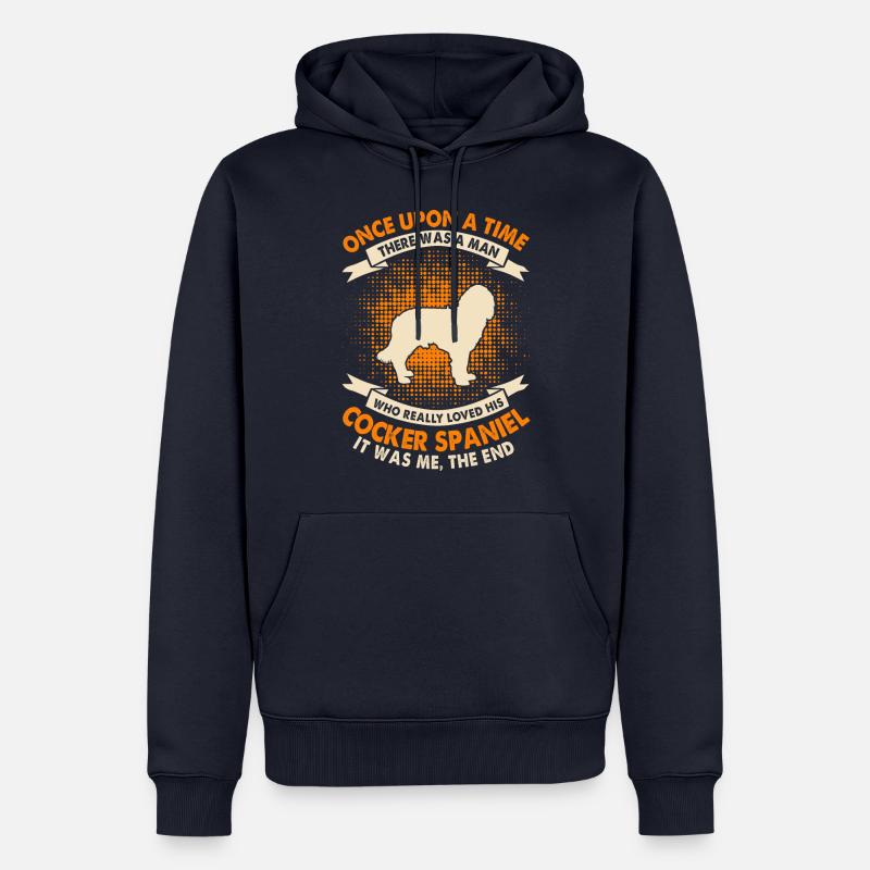 Es War Einmal - Cocker Spaniel - Männer Premium Bio Hoodie - Navy