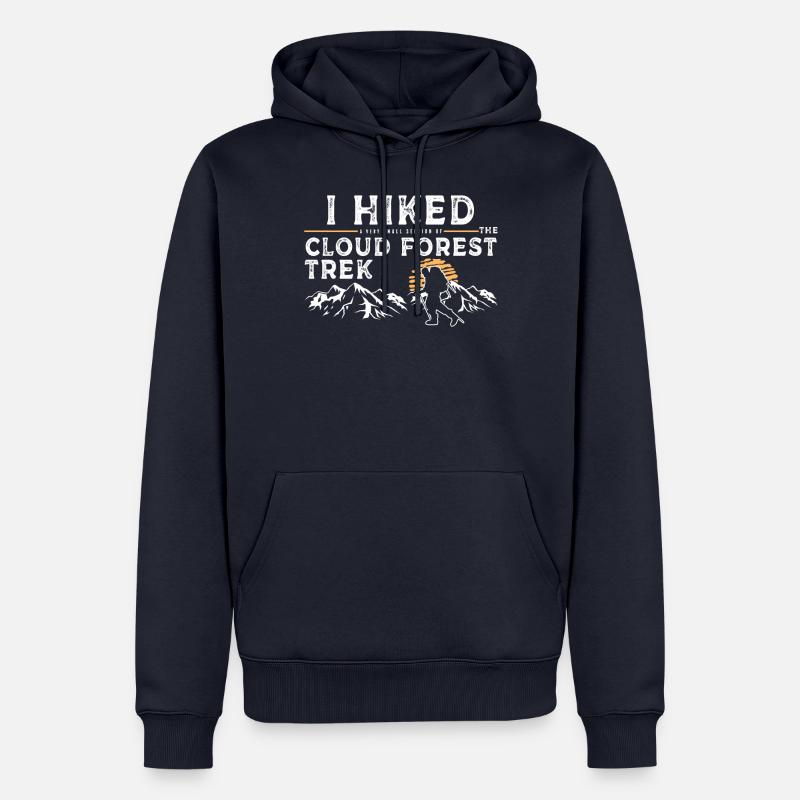 Wanderte - Cloud Forest Trek - Männer Premium Bio Hoodie - Navy