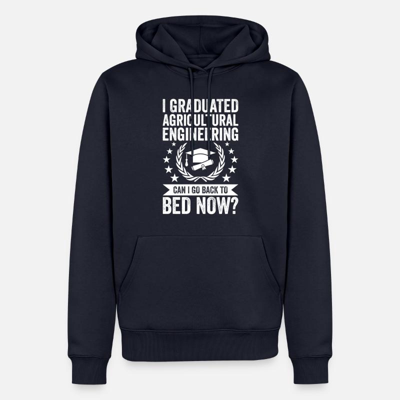 Ich Habe Landtechnik Studiert - Männer Premium Bio Hoodie - Navy