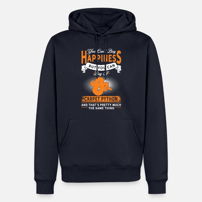 Sie Können Teppichpython Kaufen - Männer Premium Bio Hoodie - Navy