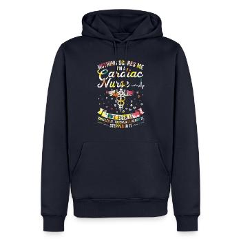 Nichts Macht Mir Angst - Herzkrankenschwester - Männer Premium Bio Hoodie - Navy - Vorne - Nico (187cm)