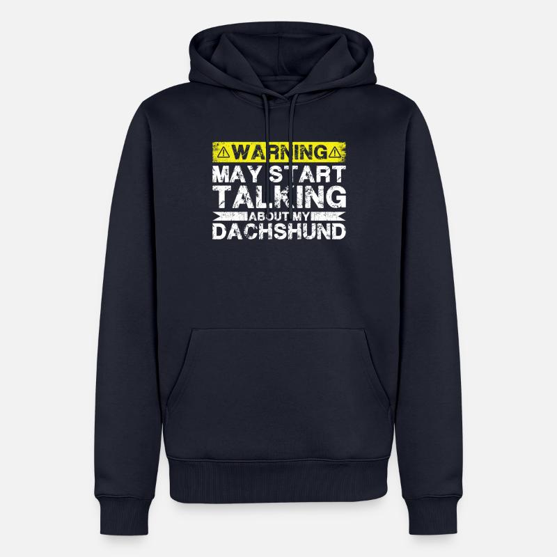 Apropos Dackel - Männer Premium Bio Hoodie - Navy