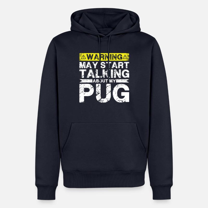 Apropos Mops - Männer Premium Bio Hoodie - Navy
