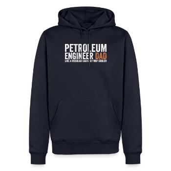Papa - Petroleum Engineer - Men’s Premium Organic Hoodie - navy - Front - Nico (187cm)