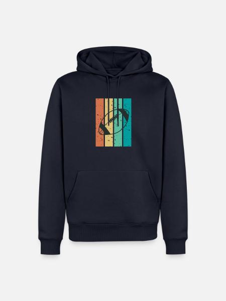 Rugby Mannschaftssport retro - Männer Premium Bio Hoodie - Navy