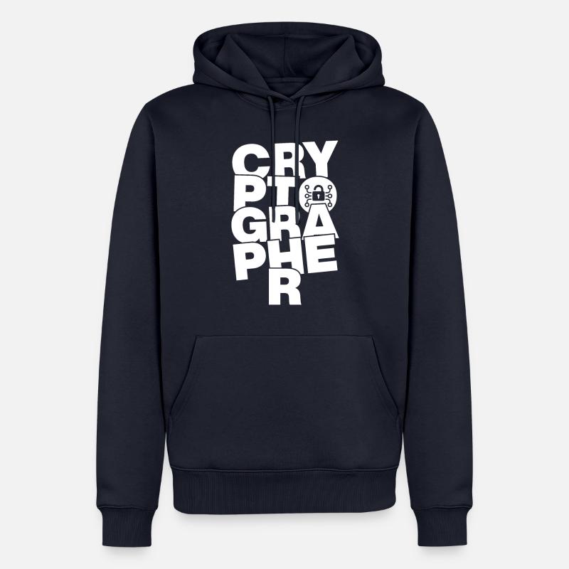 Kryptographie-Beruf - Kryptograf - Männer Premium Bio Hoodie - Navy