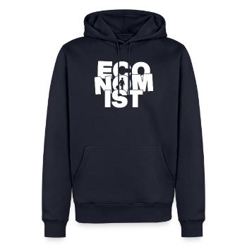 Wirtschaft Beruf Job Arbeit - Ökonom - Männer Premium Bio Hoodie - Navy - Vorne - Nico (187cm)