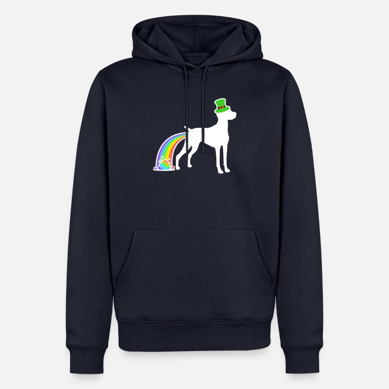 Chien de Saint-Patrick - Vizsla - Sweat à capuche Premium bio Homme - bleu marine