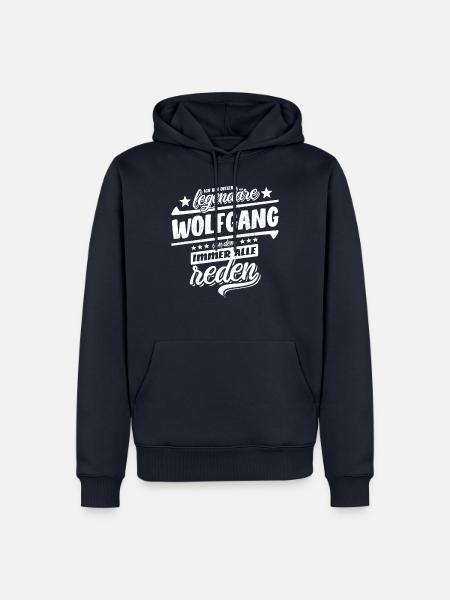 Dieser legendäre Wolfgang von dem alle reden - Männer Premium Bio Hoodie - Navy