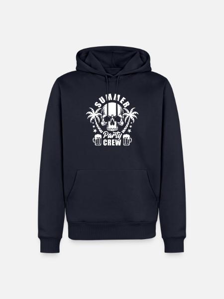 Summer Party Crew - Bierglas - Männer Premium Bio Hoodie - Navy