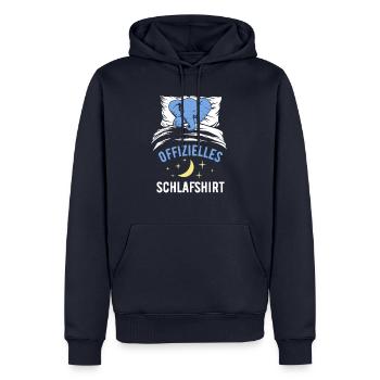 Offizielles Schlafshirt lustiges Elefant Geschenk - Männer Premium Bio Hoodie - Navy - Vorne - Nico (187cm)