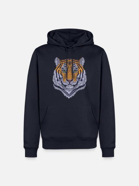 Männer Workwear T-Shirt - Männer Premium Bio Hoodie - Navy