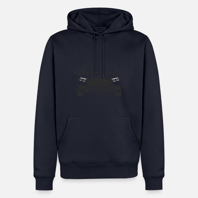 E Class Front Linie Umriss - Männer Premium Bio Hoodie - Navy