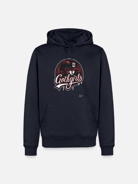 Baseball-Helm für Gothic-Mädchen - Männer Premium Bio Hoodie - Navy