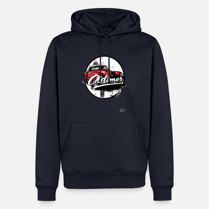 Dieses Auto ist ein Oldtimer - Männer Premium Bio Hoodie - Navy